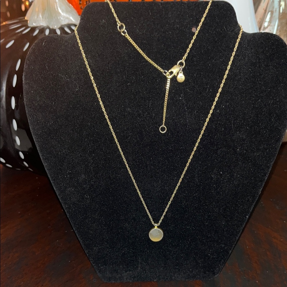 Madewell Gold-Tone Minimalist Pendant Necklace